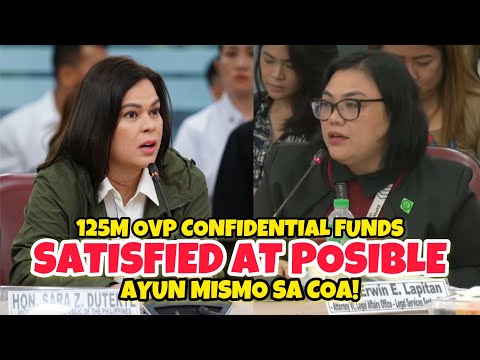 PAGGAMIT NG 125M CF NG OVP, SATISFIED AT POSIBLE AYUN MISMO SA COA!