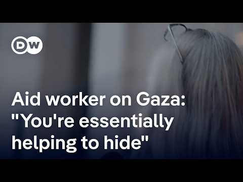 YouTube video thumbnail: We "Water Down the Reality", Former aid Worker on Situation in Gaza