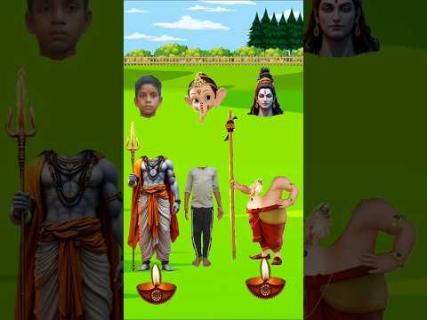 भोले नाथ जी एंड गणपति बब्बा~~😱#shorts