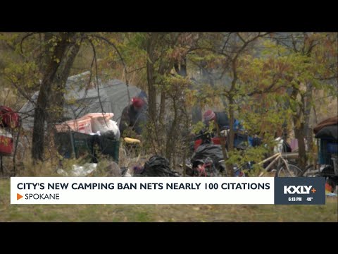 YouTube video thumbnail: City's New Camping Ban Nets Nearly 100 Citations