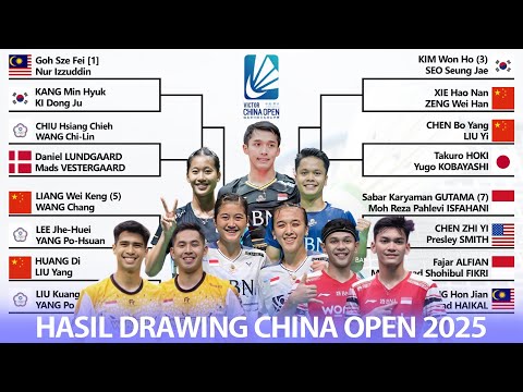 HASIL DRAWING CHINA OPEN 2025. DRAWNYA AMPUNG NGGAK JAUH BEDA SAMA JAPAN OPEN #chinaopen2025