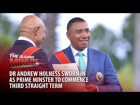YouTube video thumbnail: Dr Andrew Holness Sworn-in as PM