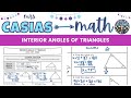 Finding Missing Interior Angles in Triangles
