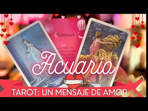 ACUARIO♒️Lo pones nervioso, quiere ser mejor por ti y para ti❤️ #tarotacuario