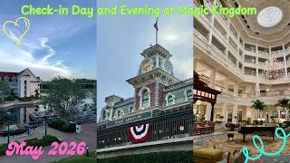 Travel day ✈️ Check in to Disney’s Grand Floridian ✨and an Evening at Magic Kingdom 🏰 WDW Vlog 