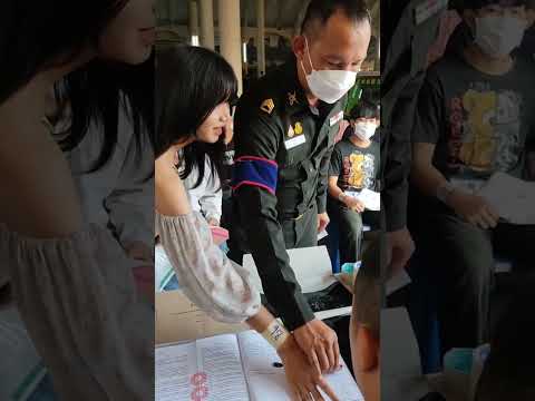 นางฟ้าทหารเกณฑ์ แถวตรง! น้องสวยบุกคัดทหาร #ทหารไทย #ทหารบก  #ทหารหญิง