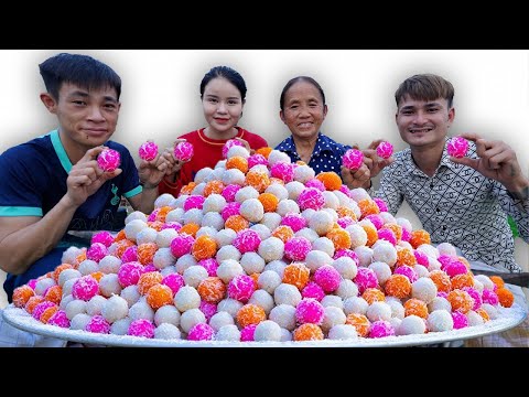 Bà Tân Vlog - Lần Đầu Sáng Tạo Bánh Laddu Cốt Dừa Khổng Lồ Đãi Cả Làng