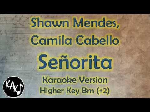 Shawn Mendes, Camila Cabello – Señorita Karaoke Lyrics Instrumental Cover Higher Key Bm