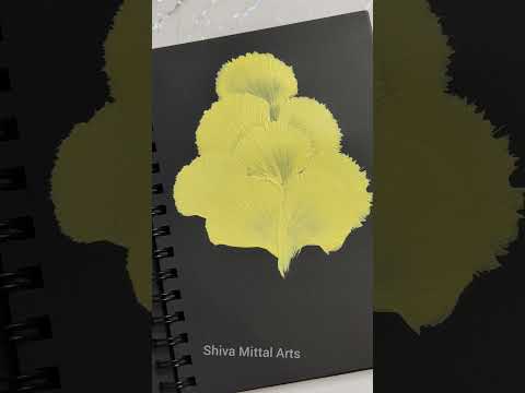 Yellow 💛 One Stroke Painting #shorts#viral#painting #onestrokeart #flowers #flowerpainting #artist