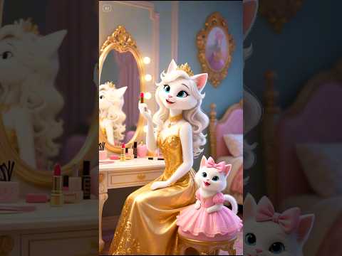 বিড়াল আর বিড়ালের বাচ্চাটি রেম্পে হাঁটলো 🤯#shorts #cat