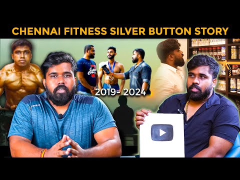 YouTube silver play button  Chennai fitness bodybuilding channel