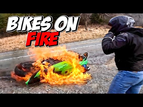 THE BEST OF MOTORCYCLES ON FIRE | BEST OF 2025