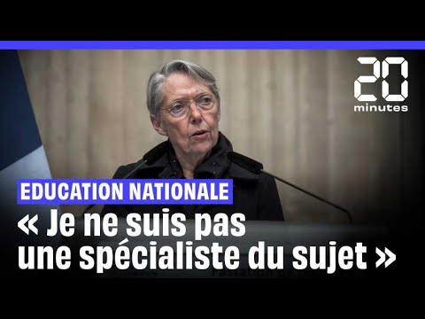 Education  : « Je ne suis pas une spécialiste du sujet », les premiers mots d'Elisabeth Borne