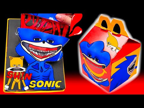 📍MAKING THE SONIC TAPES-SHIN SONIC&SHIN TAILS GAMEBOOK+🍔🍟SHIN SONIC McDonald HAPPY MEAL SQUISHY PLAY