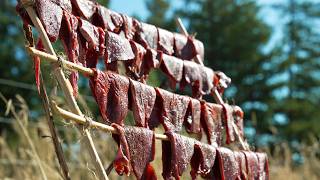 Survival Expert shows How to make JERKY in the Wilderness