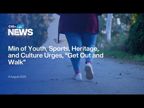 YouTube video thumbnail: Min of Youth, Sports, Heritage, and Culture Urges, “Get Out and Walk”