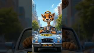 The Cheetah Who Became a Taxi Driver 🚖🐆 #disney #entertaininganimals #meme #cartoon #animationmemes