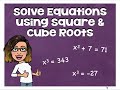 Solving Equations with Square and Cube Roots