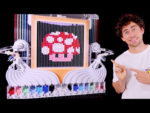 I Built a Marble Machine that Makes Pixel Art