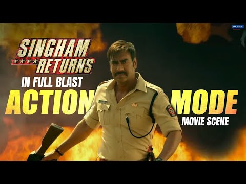 Singham Returns in Full Blast Action Mode | Movie Scene | Ajay Devgn, Kareena Kapoor | Rohit Shetty