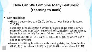 Lecture 34 — Learning to Rank -- Part 1 | UIUC