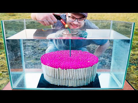 What happens if 1000 matches are set on fire underwater?