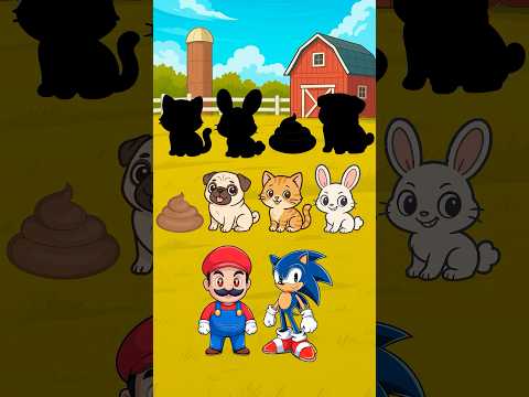 ¿De quién es cada sombra? Mario vs Sonic