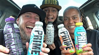 We try the NEW PRIME TASTE TEST Challenge by KSI & Logan Paul