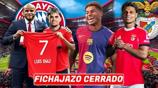 🚨¡ACUERDO CERRADO! Luis Diaz DICE SÍ al BAYERN - Richard Rios RUMBO a BENFICA - BARCA FICHAJE✅