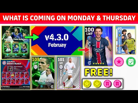 v4.3.0 Update, Free Coins | What Is Coming On Monday And Thursday In eFootball 2025 Mobile