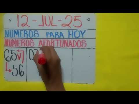 NUMEROS FUERTES PARA LOTERIAS HOY SÁBADO 12 DE JULIO 2025 NUMEROS PARA LOTERIAS...!!!