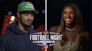 Jaxon Smith-Njigba describes relationship with brother Canaan | FNIA | NFL on NBC (FULL INTERVIEW)