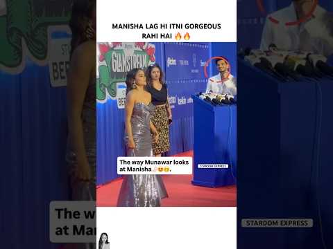 Bas karo munawar bhai 😂 #manisharani #youtubeshorts #munawarfaruqui #munawar #manisha #shorts