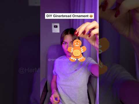 DIY Ginerbread Ornament ๐ช Cute Air Clay Christmas Decoration #diy #christmas #craft