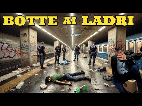 Borseggiatori Pestati dalle vittime sotto la Metro