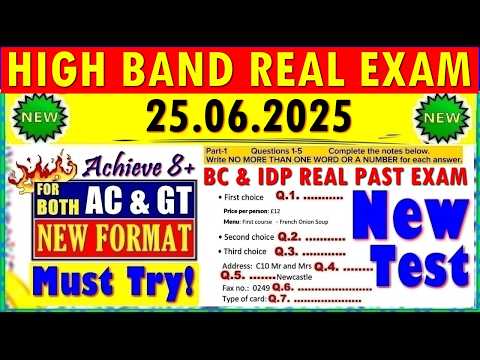 IELTS LISTENING PRACTICE TEST 2025 WITH ANSWERS | 25.06.2025