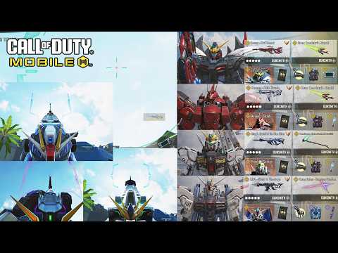 Call of Duty Mobile Gundam Review (TESTED ALL LEGENDARY SKINS)