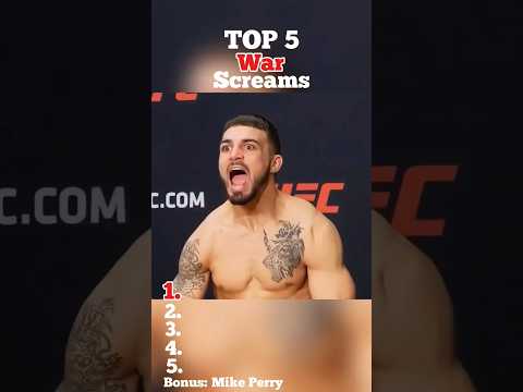 5 top war screams ๐ฒ #shorts #ufc #scream #mma