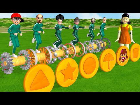 Scary Teacher 3D vs Squid Game Wooden Wheel vs Trying Dalgona Candy Challenge Miss T vs Granny Loser