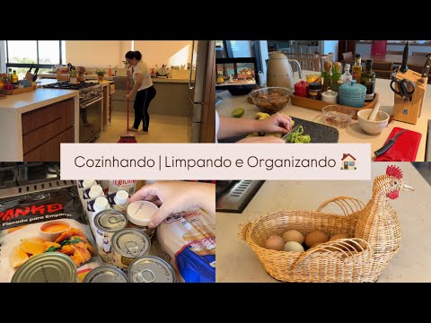 O que comprei nas compras do mês | Almoço delicioso | Organização da casa | A sala esta de cara nova