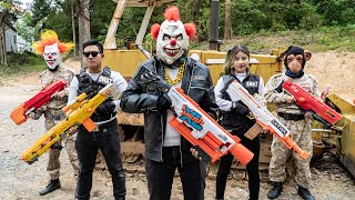 LTT Nerf Mod : Nerf Guns Battle Between S.W.A.T And Notorious Robbers!