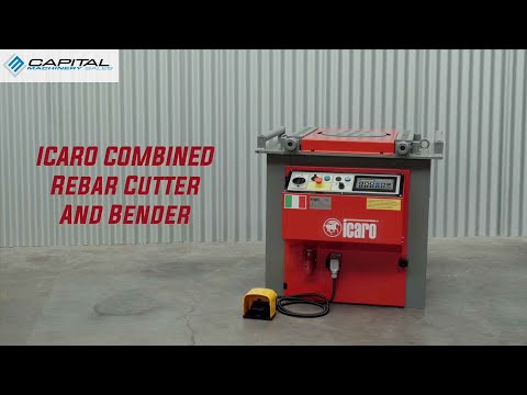 ICARO Combined Rebar Cutter And Bender with Digital Angle Controller