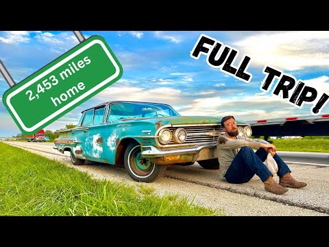 I bought a 1960 Impala sitting 32 years! will it run AND DRIVE 2,500 miles home!? (FULL TRIP)