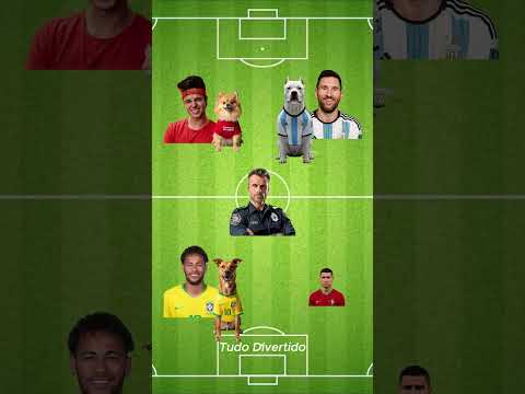 O Cachorro do Cristiano Ronaldo! 😱 Enaldinho ⚡  Messi 🚀 Neymar ⚽