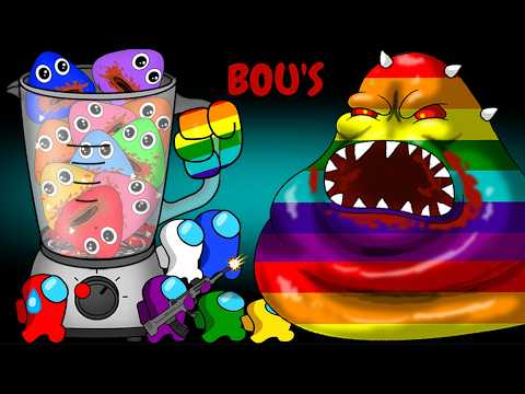 어몽어스 VS BOU's Rainbow (Pou's Revenge) | AMONG US ZOMBIE ANIMATIONS