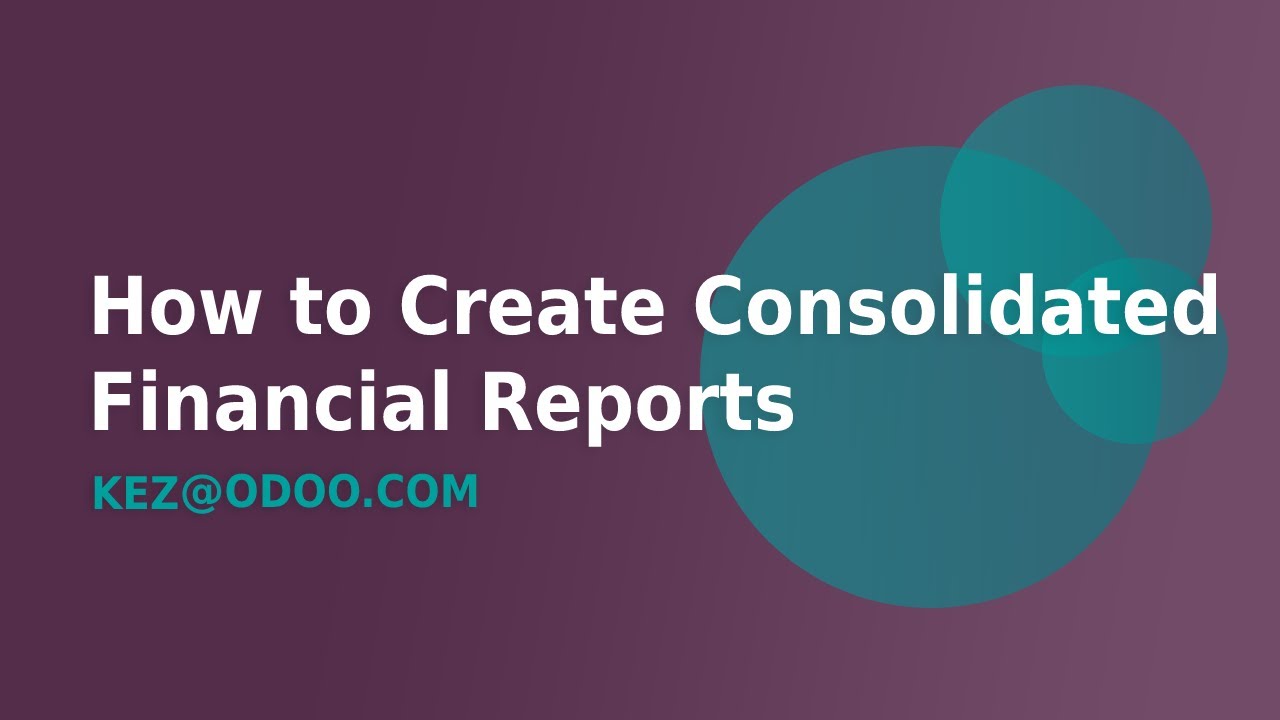 How to Create Consolidated Financial Reports using Consolidations in Odoo 16 | 4/4/2023

In this video, I demonstrate how to use the Consolidations module in Odoo. In Odoo, the Consolidations module is used for ...