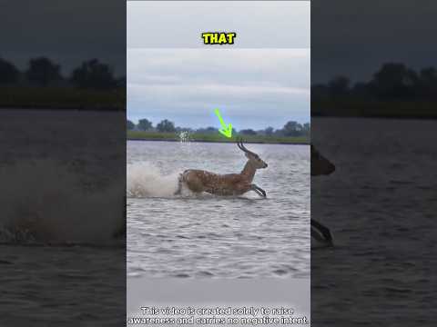 Deerโs Miraculous Rescue from Crocodileโs Jaws! ๐ฑ #shorts #rescue #deer