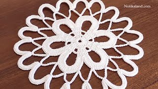 Easy Crochet Flower Doily Tutorial How to Crochet