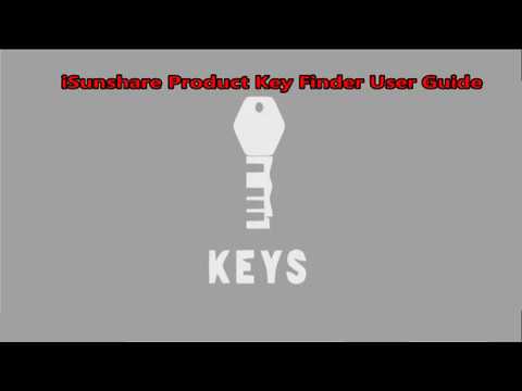 isunshare product key finder key