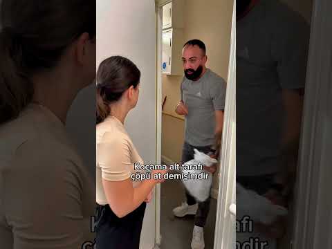 Alt tarafı çöp dedim, kendini ev işlerinin kralı sandı 😂 #ezgininyasami